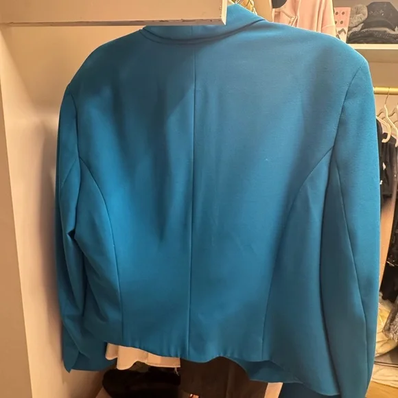 New York & Company Bright Blue Jacket - Picture 3 of 3